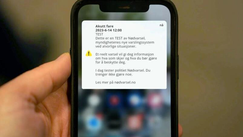 Lenkje til artikkel: Nasjonal varslingsprøve 11. juni